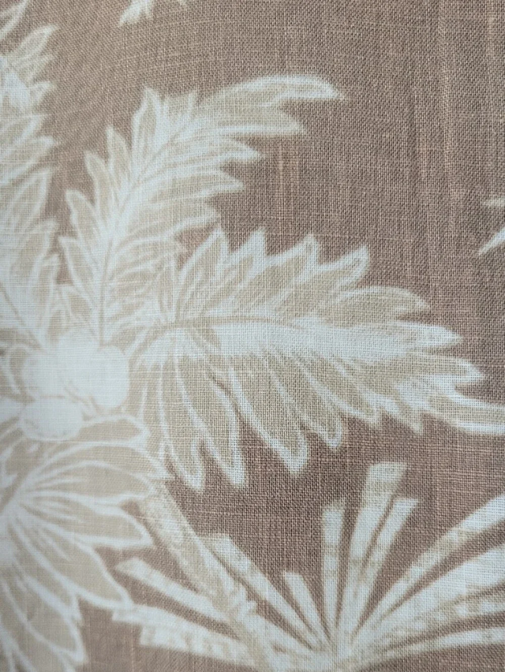 J. Jill Linen Taupe Tropical Print Midi Dress - Picture 6 of 7